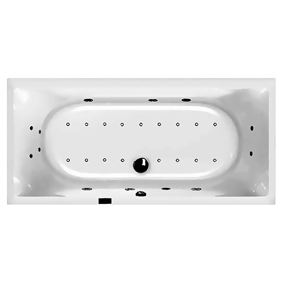 Badewanne Procasa Tre Duo
180 x 80 x 49 cm, Acryl
Mittelablauf, mit
Whirl- + Airsystem Laola II
6 Massagedüsen, 17 Luftdüsen
1 LED-Weisslicht
Sensortastatur
Trockenlaufschutz
Restwasserentleerung
manuelle Desinfektion
Gebläse mit Luftvorheizung
stufenlose Regulierung mit
Intervall, schalldämmendes
Fussgestell
Ab- und Überlaufgarnitur