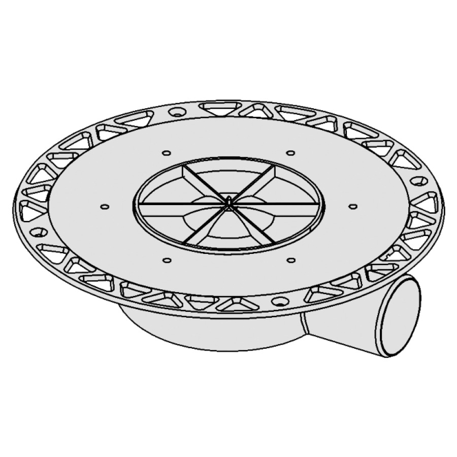 Ecoulement au sol Procasa Uno
superplat, sortie D 50 mm
horizontal, bride universelle
pour joint en couche mince
(en lés) ou connexion bride
de serrage avec entrée
latérale D 50 mm, bouchon de
fermeture y compris, réduit
piège à eau 30 mm, capacité
d'écoulement 79 l/min