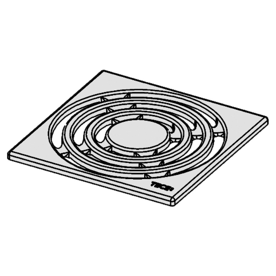 Grille standard Procasa Uno
14,2 x 14,2 cm, limite de
charge 300 kg