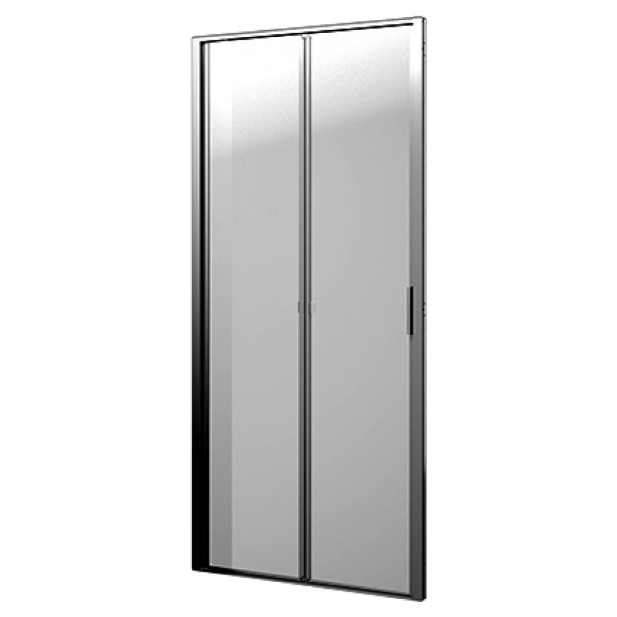 Porte pliante Procasa Tre
78,7-82,4 cm, H 195 cm
pour cloison latérale
2 panneaux, charnièrs à gauche
montage sur carrelage