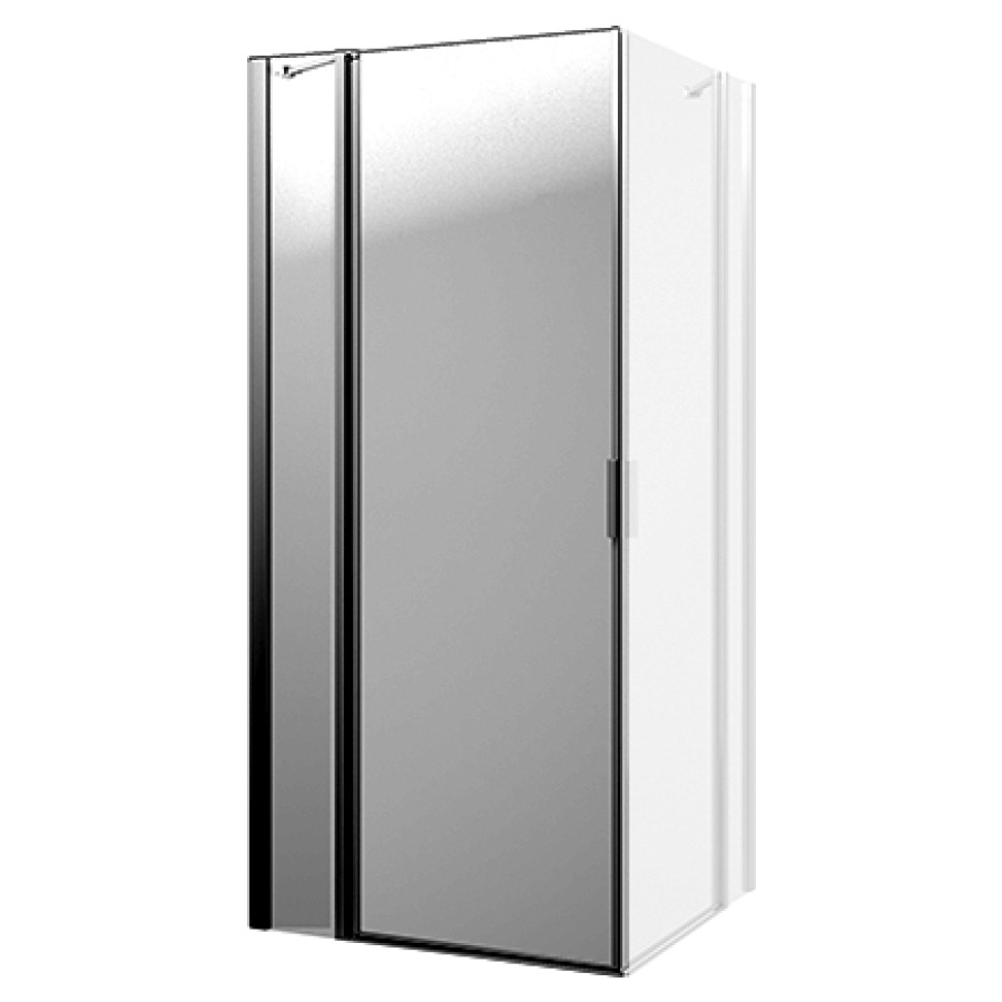 Porte battante Procasa Tre
88-90,8 cm, H 195 cm, pour
entrée diagonale, avec partie
fixe, charnière à gauche
montage sur receveur de douche