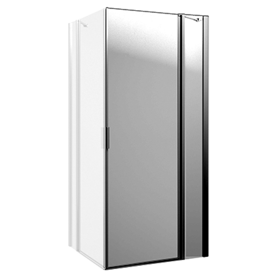 Porte battante Procasa Tre
98-100,8 cm, H 195 cm, pour
entrée diagonale, avec partie
fixe, charnière à droite
montage sur receveur de douche