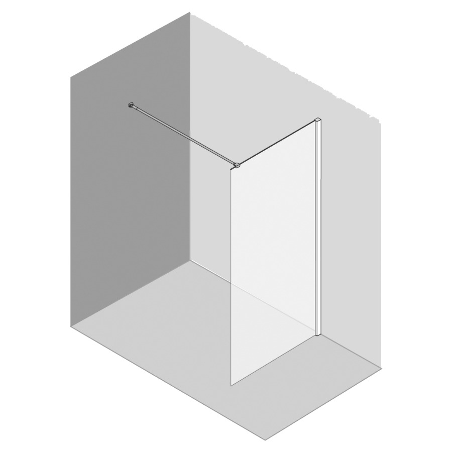 Cloison latérale Procasa
Cinque, cadre parteil 6 mm
100,1-120 cm, H -200 cm
pose libre, support 120 cm
ajustable, MESURES EXACTES
SELON PRISE DE MESURE