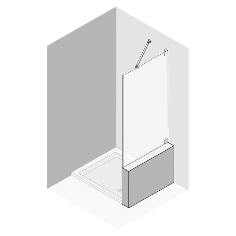 Cloison latérale Procasa
Cinque, sans cadre, raccourcie
15-81 cm, H -175 cm
charnières à droite, pour
porte battante 198600-198609
MESURES EXACTES SELON PRISE DE
MESURE
