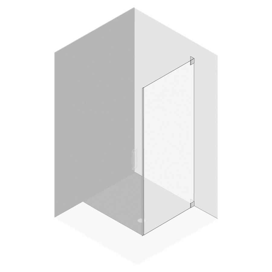 Cloison latérale Procasa
Cinque, sans cadre
101,1-121 cm, H -200 cm
charnières à droite, pour
porte battante 1 panneau avec
et sans partie fixe
montage sur carrelage
MESURES EXACTES SELON PRISE DE
MESURE