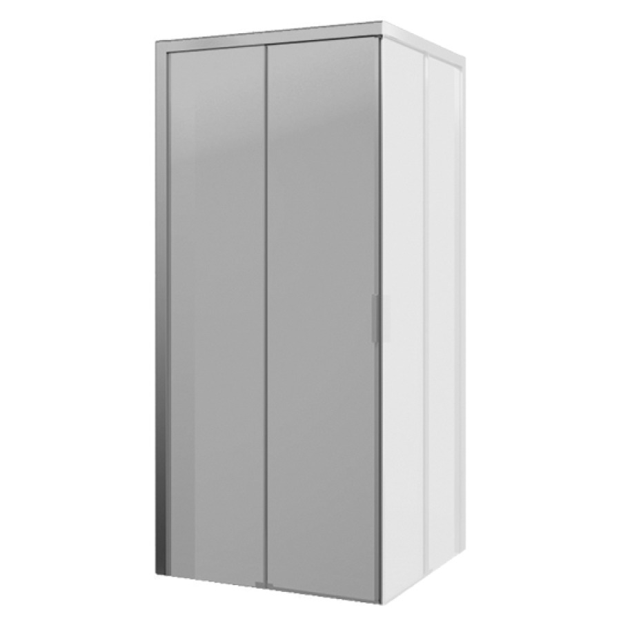 Porte coulissante Procasa Tre
cadre partiel
89-92 cm, H 195 cm
pour entrée diagonale
2 panneaux, partie fixe
charnières à gauche
montage sur carrelage