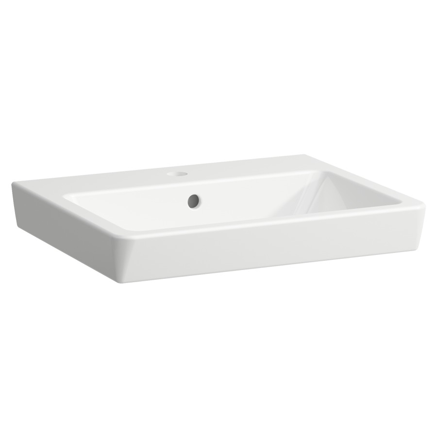Lavabo Procasa Uno
60 x 44,5 cm, céramique
avec trop-plein, angulaire