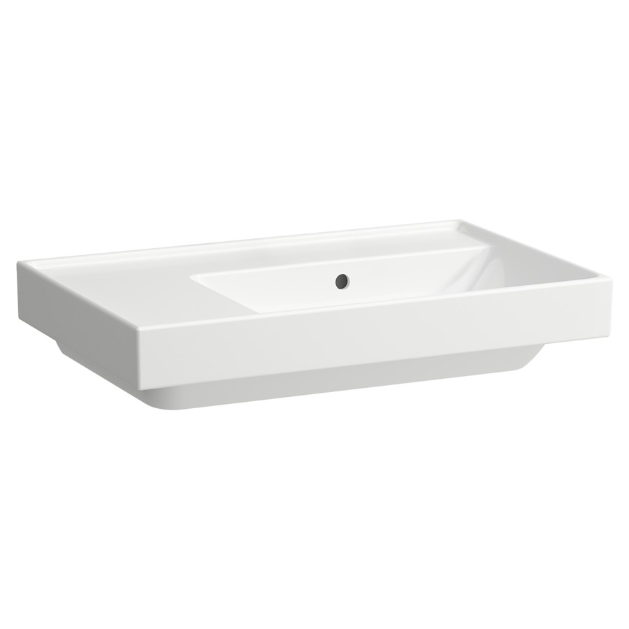 Waschtisch Procasa Cinque
75 x 47,5 cm, Keramik
mit Überlauf, unterbaufähig
Abstellfläche links