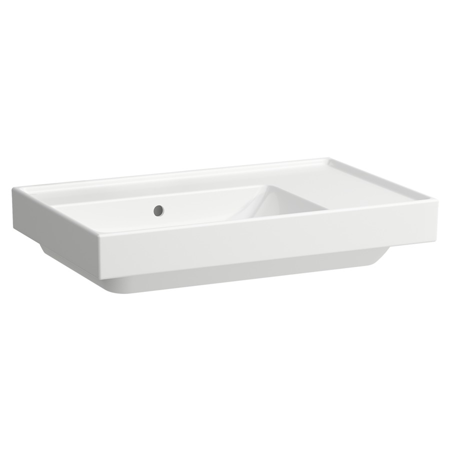 Waschtisch Procasa Cinque
75 x 47,5 cm, Keramik
mit Überlauf, unterbaufähig
Abstellfläche rechts