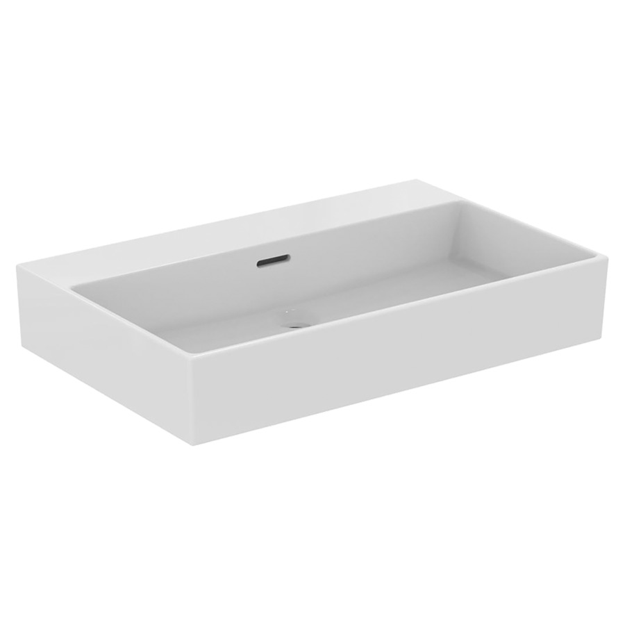 Lavabo Extra
70 x 12.5 x 45 cm, Céramique
avec trop-plein
pour meuble suspendu