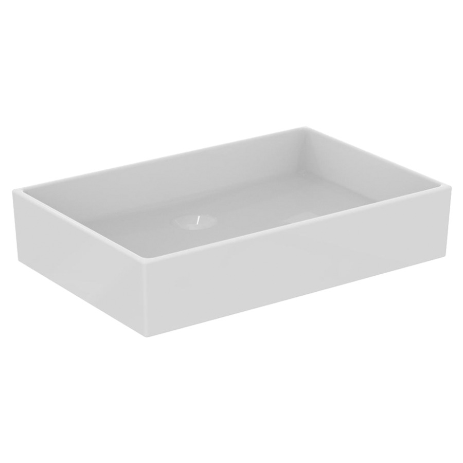 Lavabo à poser Extra
60 x 12.5 x 40 cm, Céramique
sans trop-plein
avec matériel de fixation