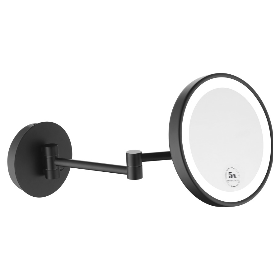 Miroir cosmétique Procasa LED
D 20,3 cm, modèle mural avec
raccordement directe, bras
articulé double, grossissement
5 fois, éclairage LED 5500 K
bouton d'éclairage