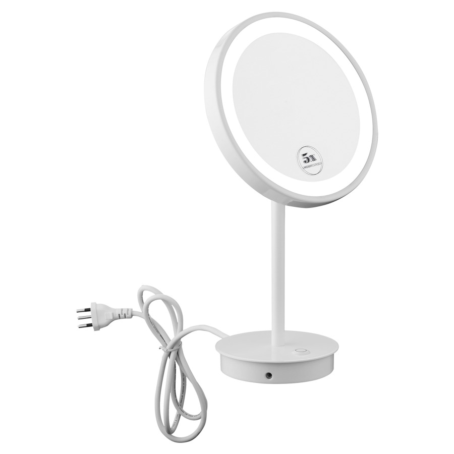 Miroir cosmétique Procasa LED
D 20,3 cm, H 36,6 cm
modèle à poser
grossissement 5 fois
éclairage LED 5500 K
bouton d'éclairage
cordon d'allimentation 1,4 m