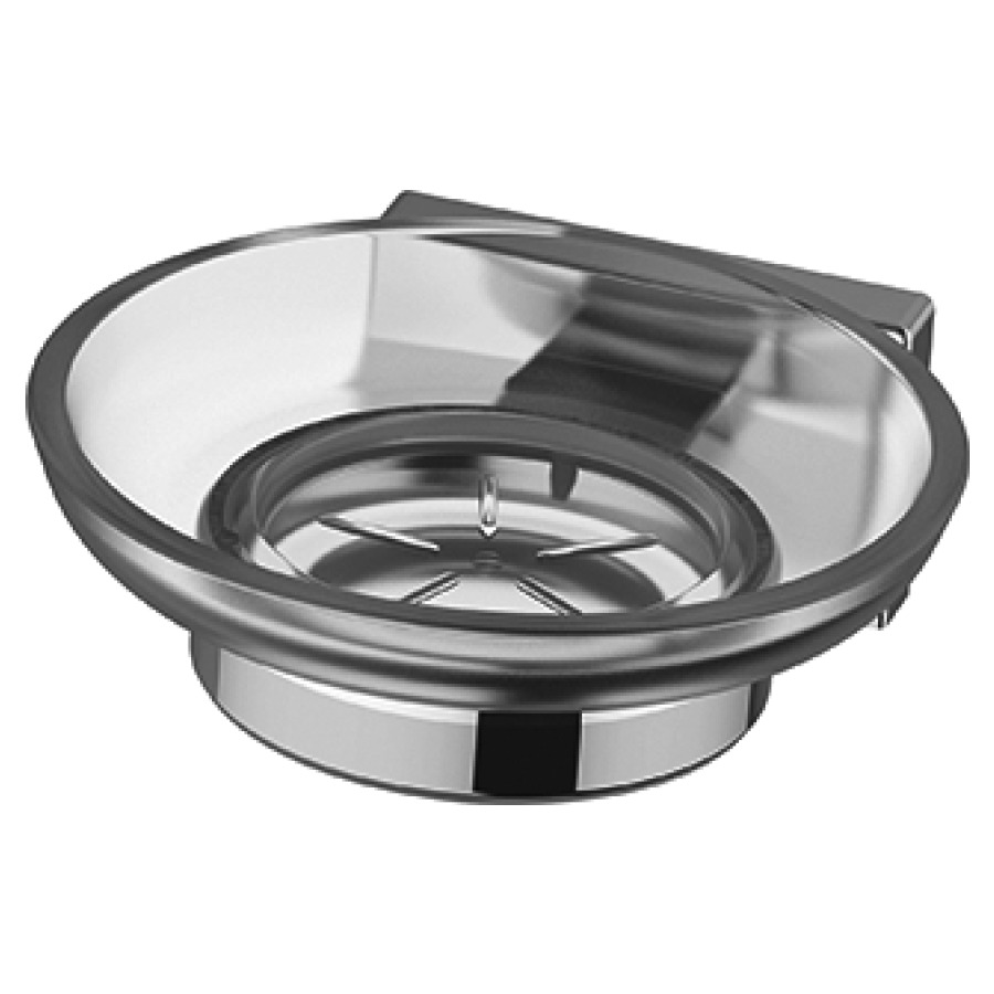 Porte-savon Procasa Cinque
verre mat, pour coller ou
percer