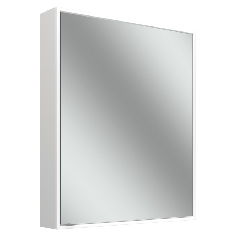 Armoire de toilette CONTURA
PLUS, 61,3 x 73,1 x 12,6 cm
profil en aluminium
pour montage AP ou UP
porte à double miroir
charnières à droite
prise double en bas à gauche
éclairage LED, circulaire
42 W, 2000-6500 K, 7146 Lumen
dimmable, 2 tablettes en verre
réglables à l'infini
bouton pour les fonctions
à l'intérieur sur le profil
latéral, IP44