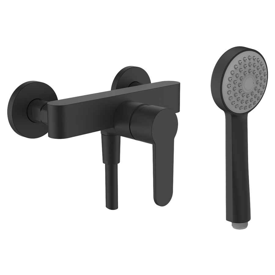 Mélangeur de douche Sema New
E 153 mm, raccords réglables
1/2" x 1/2", tuyau, douche
groupe acoustique I