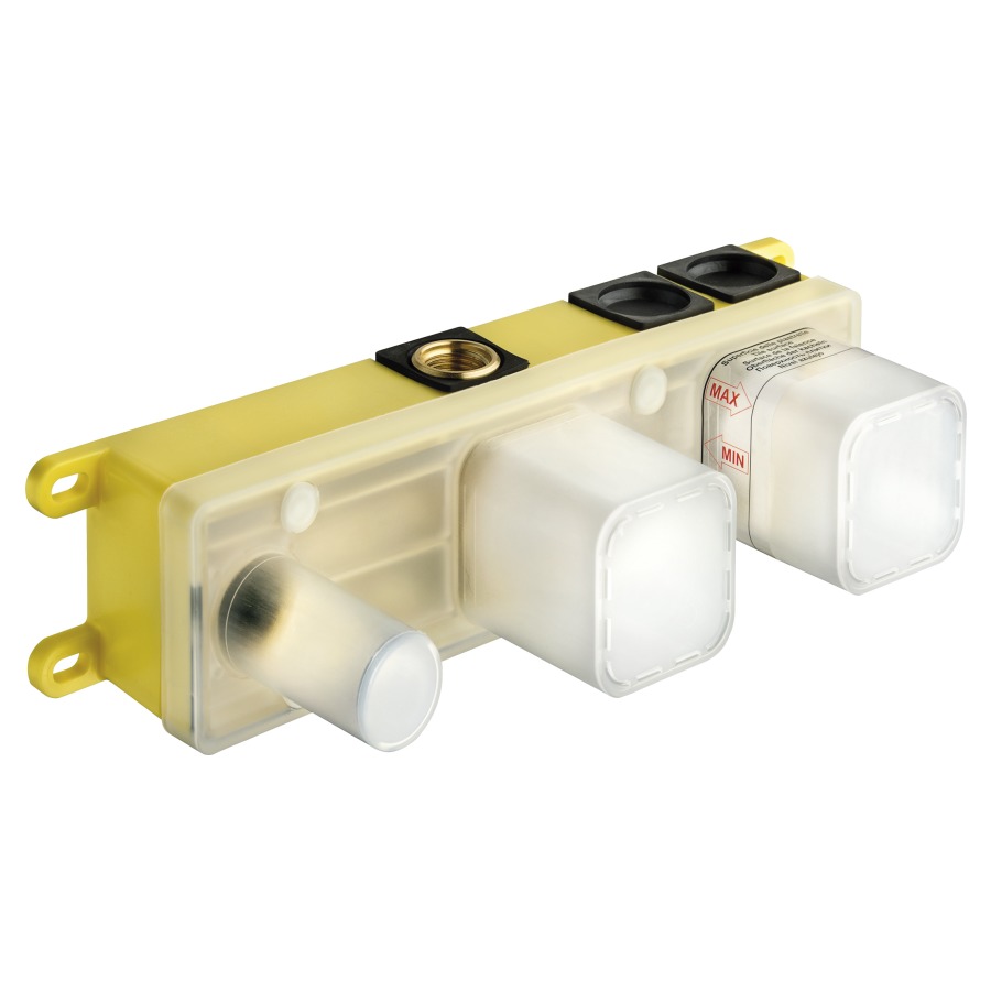 Corps à encastrer Cristina UP
pour batterie de douche/
baignoire, avec 2 où 3
inverseurs, cartouche à droite