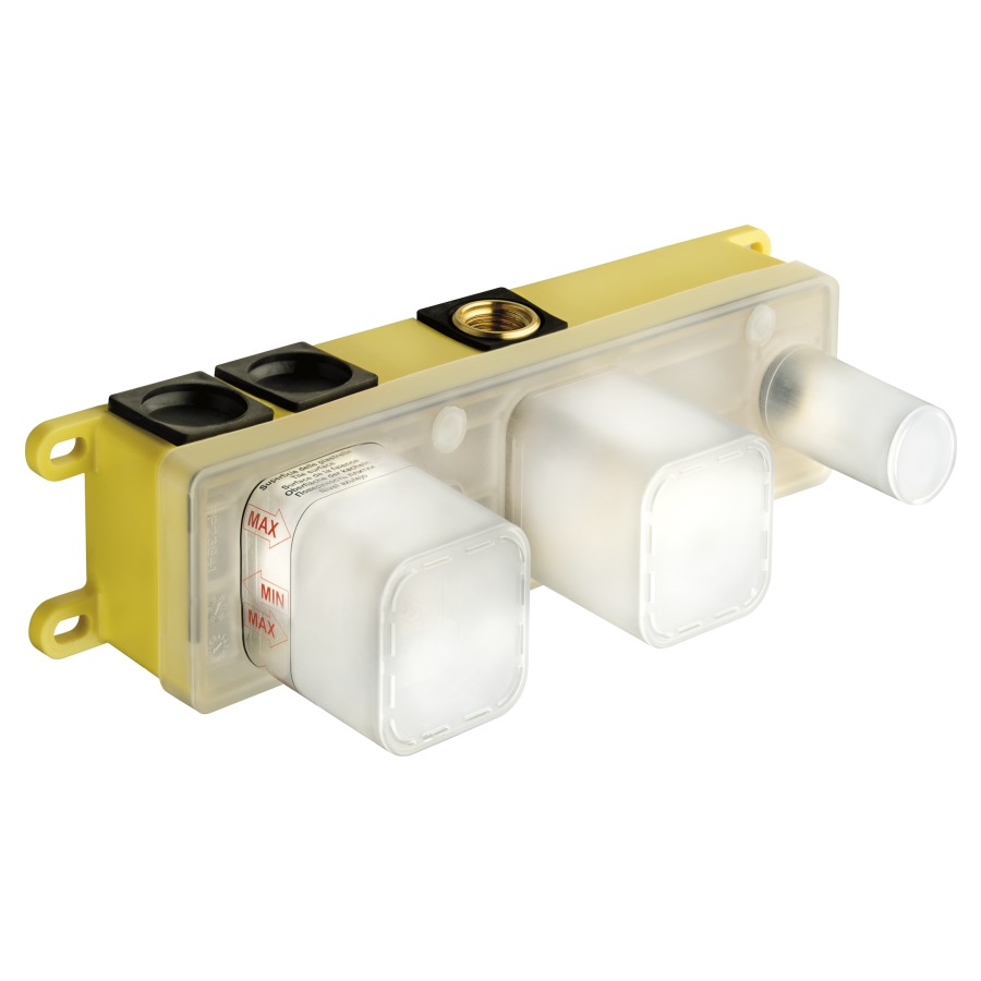 Corps à encastrer Cristina UP
pour batterie de douche/
baignoire, avec 2 où 3
inverseurs, cartouche à gauche